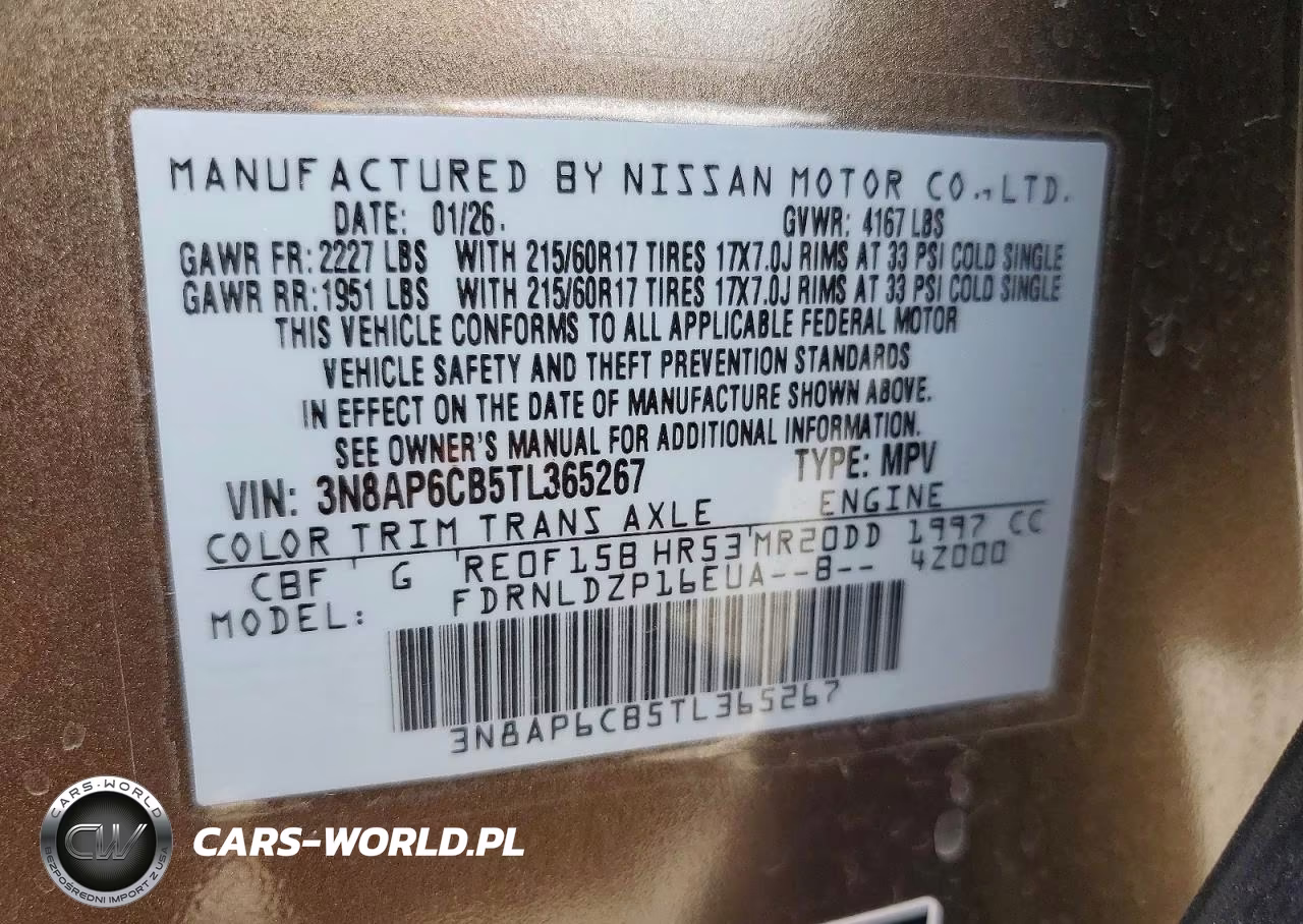 2026 Nissan Kicks Sv VIN:3N8AP6CB5TL365267 - 13