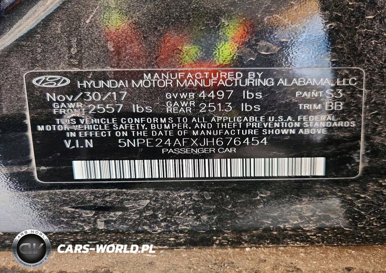 2018 Hyundai Sonata Se VIN:5NPE24AFXJH676454 - 12