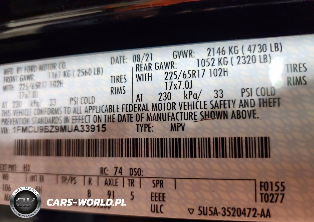 2021 Ford Escape Se VIN:1FMCU9BZ9MUA33915 - 13