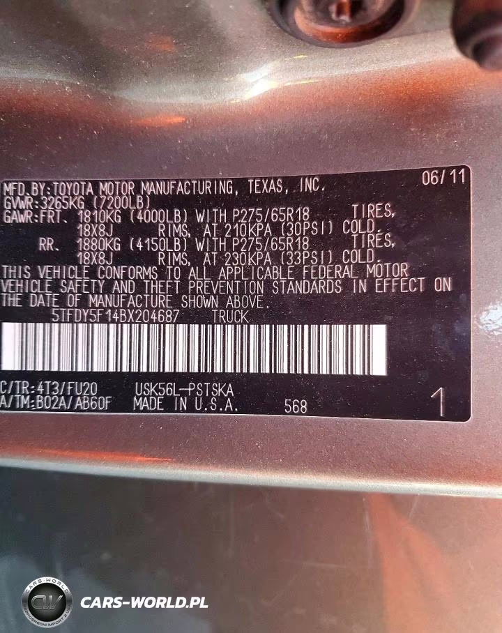 2011 Toyota Tundra Crewmax Sr5 VIN:5TFDY5F14BX204687 - 13