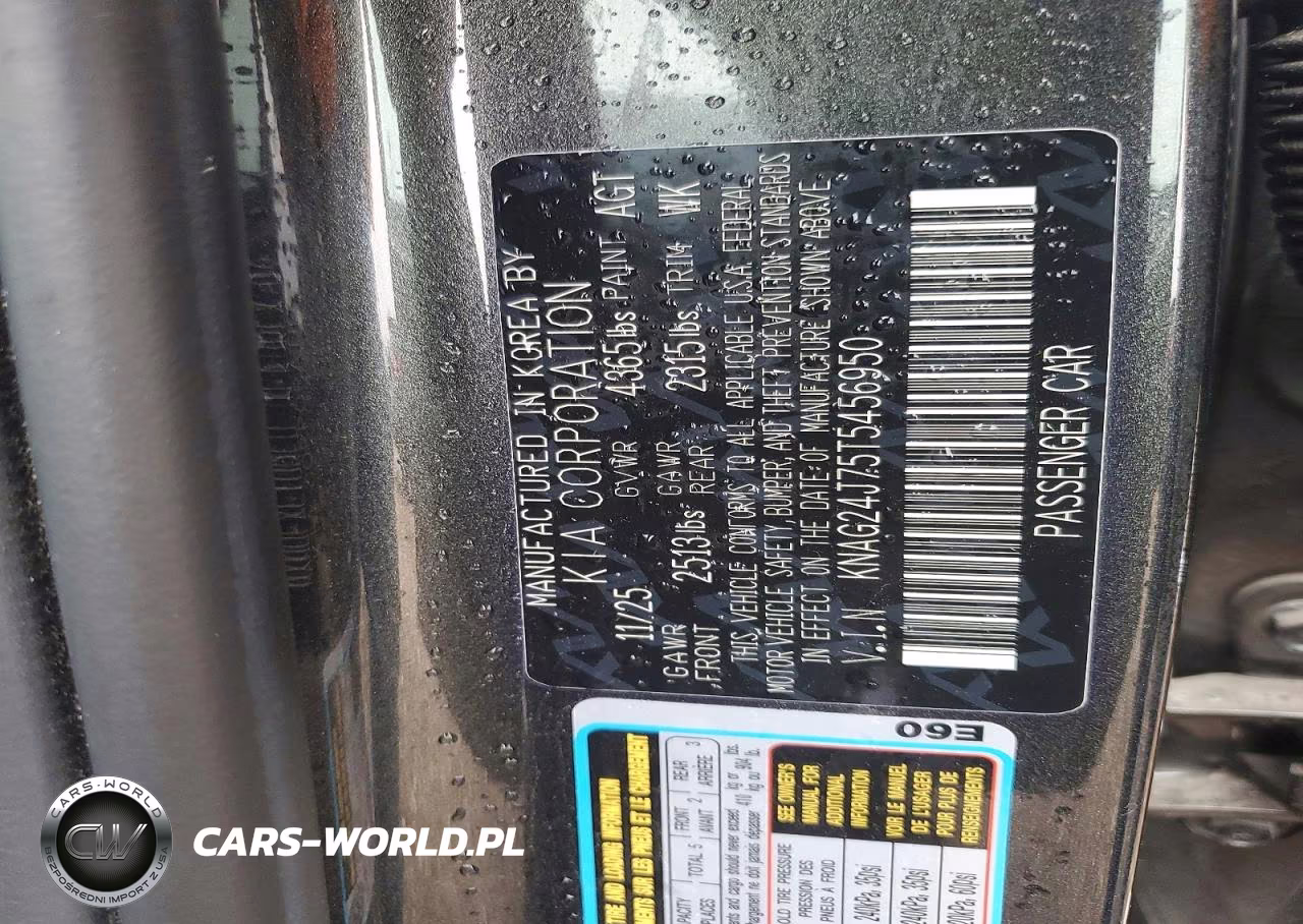 2026 Kia K5 Lxs VIN:KNAG24J75T5456950 - 12