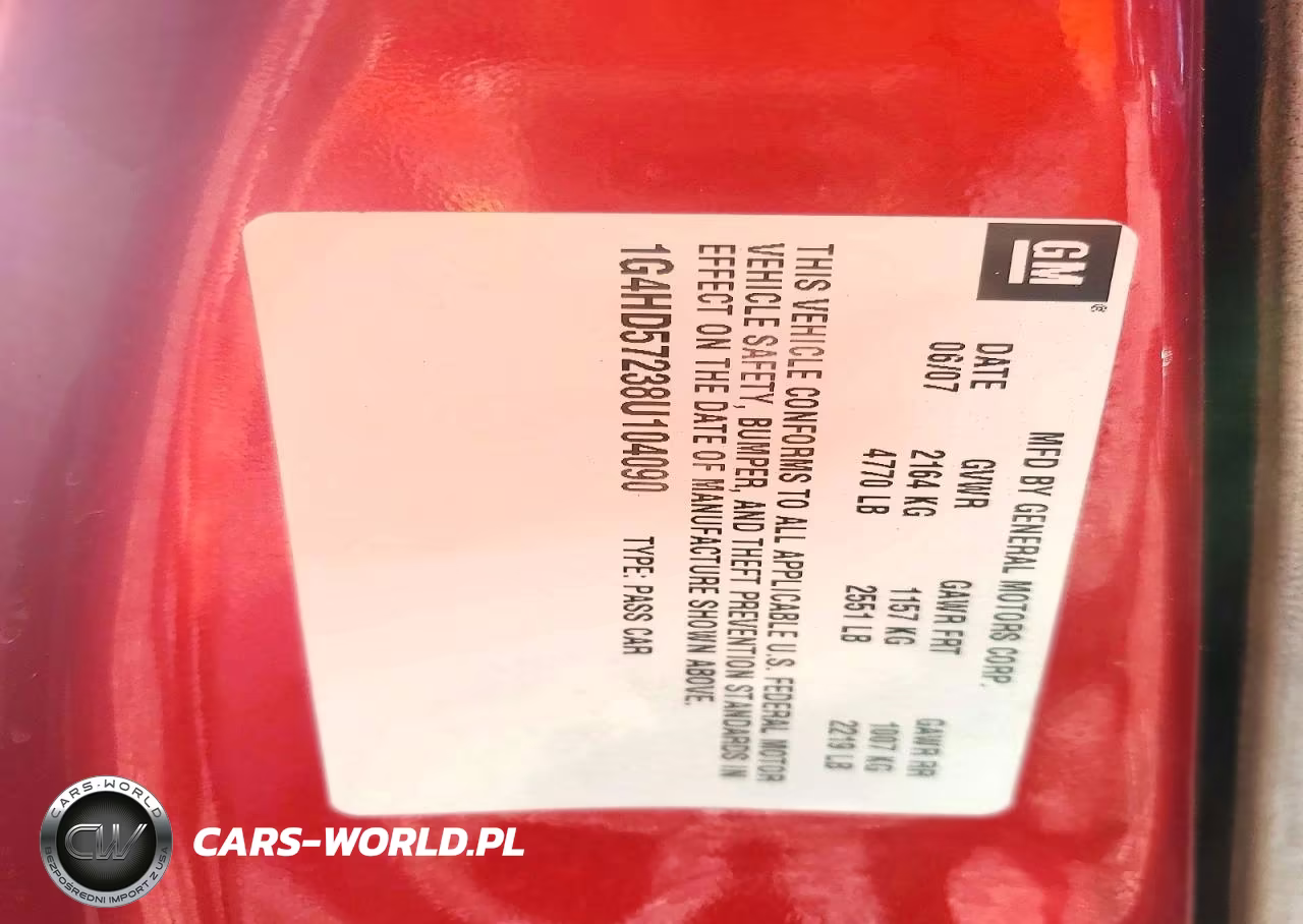 2008 Buick Lucerne Cxl VIN:1G4HD57238U104090 - 12