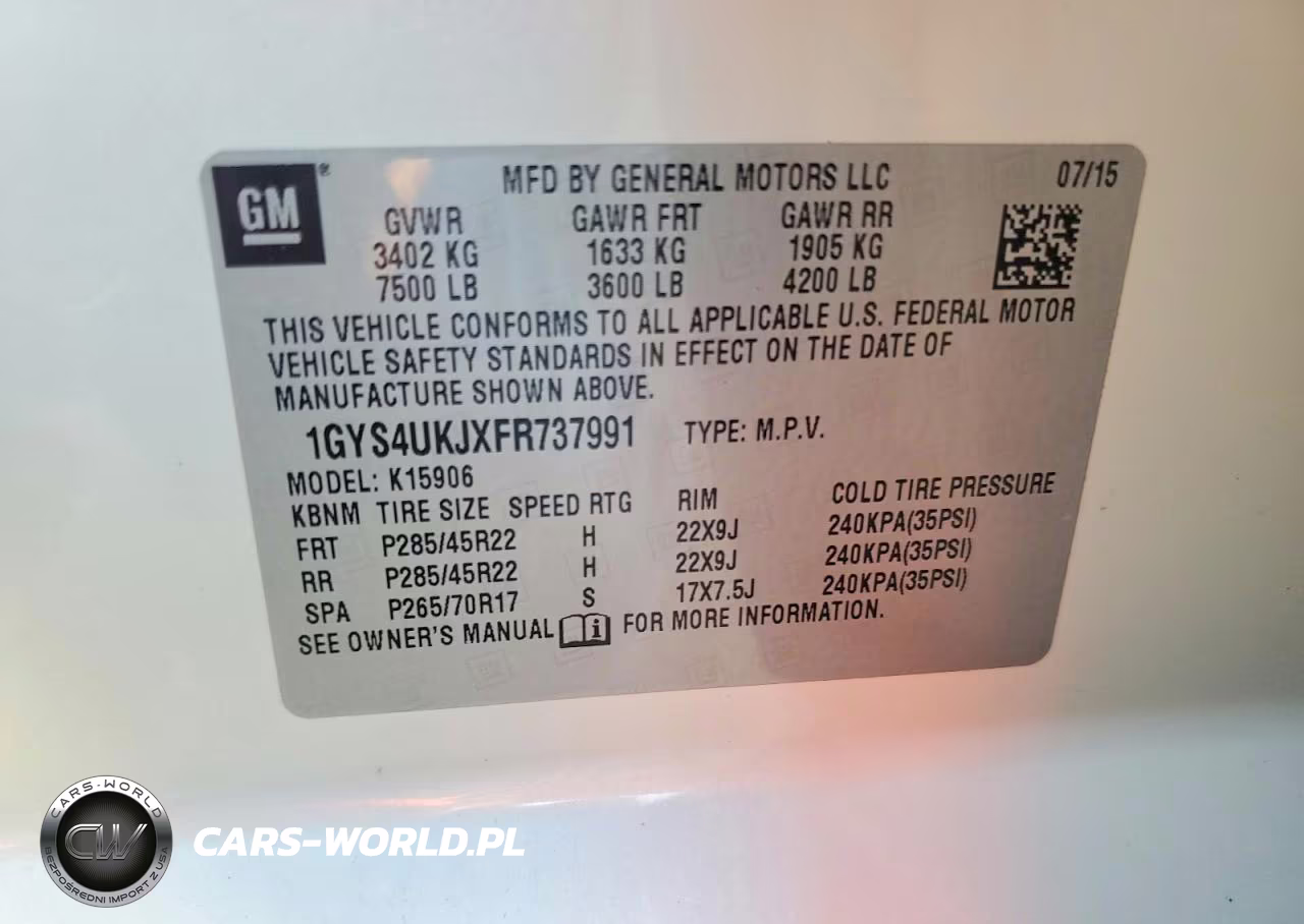 2015 Cadillac Escalade Esv Platinum VIN:1GYS4UKJXFR737991 - 13