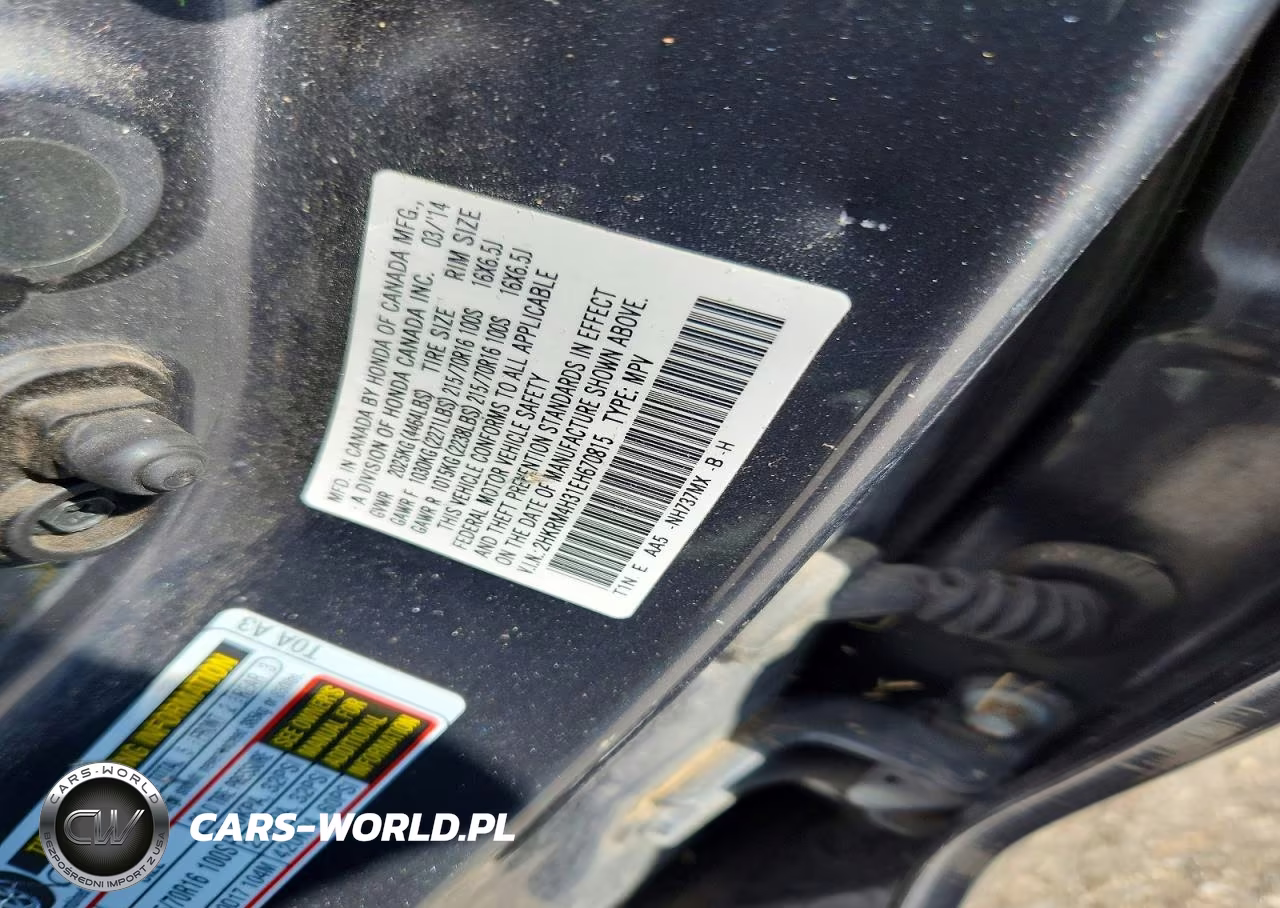 2014 Honda Cr-V Lx VIN:2HKRM4H31EH670815 - 13