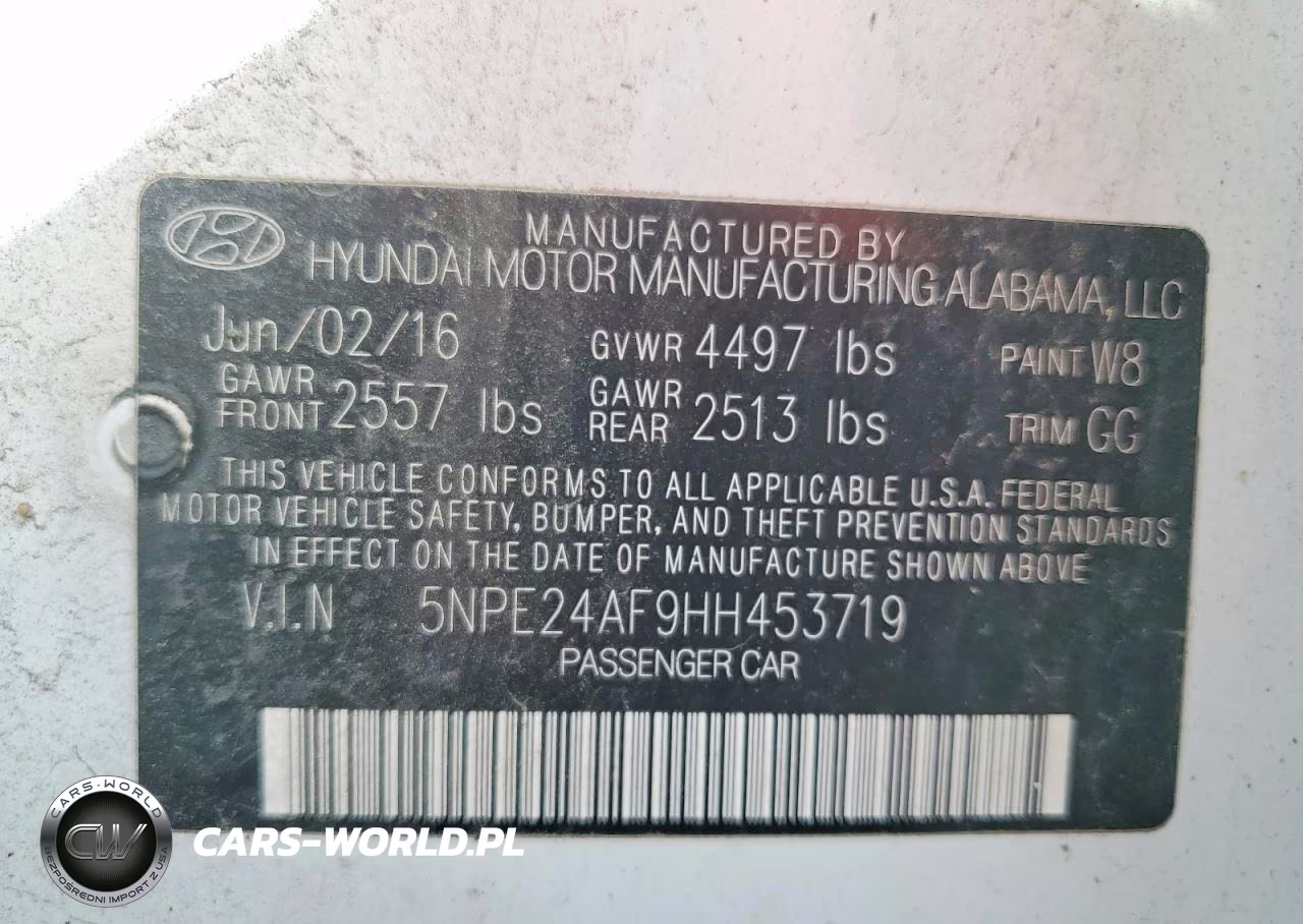 2017 Hyundai Sonata Se VIN:5NPE24AF9HH453719 - 12