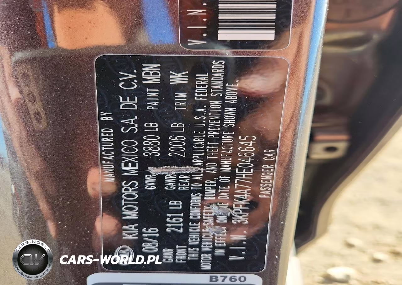 2017 Kia Forte Lx VIN:3KPFK4A77HE046645 - 12