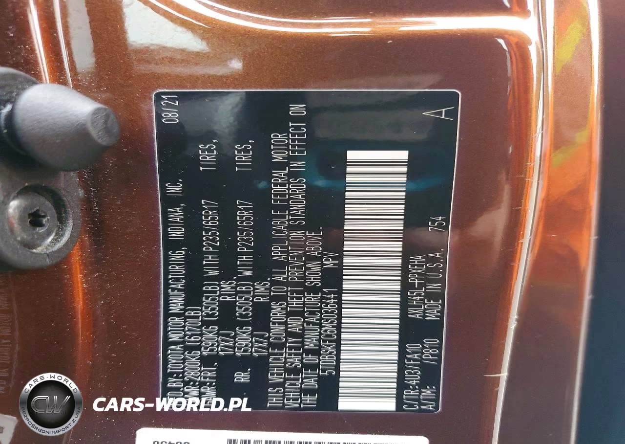 2021 Toyota Sienna Le VIN:5TDBSKFC6MS036441 - 13