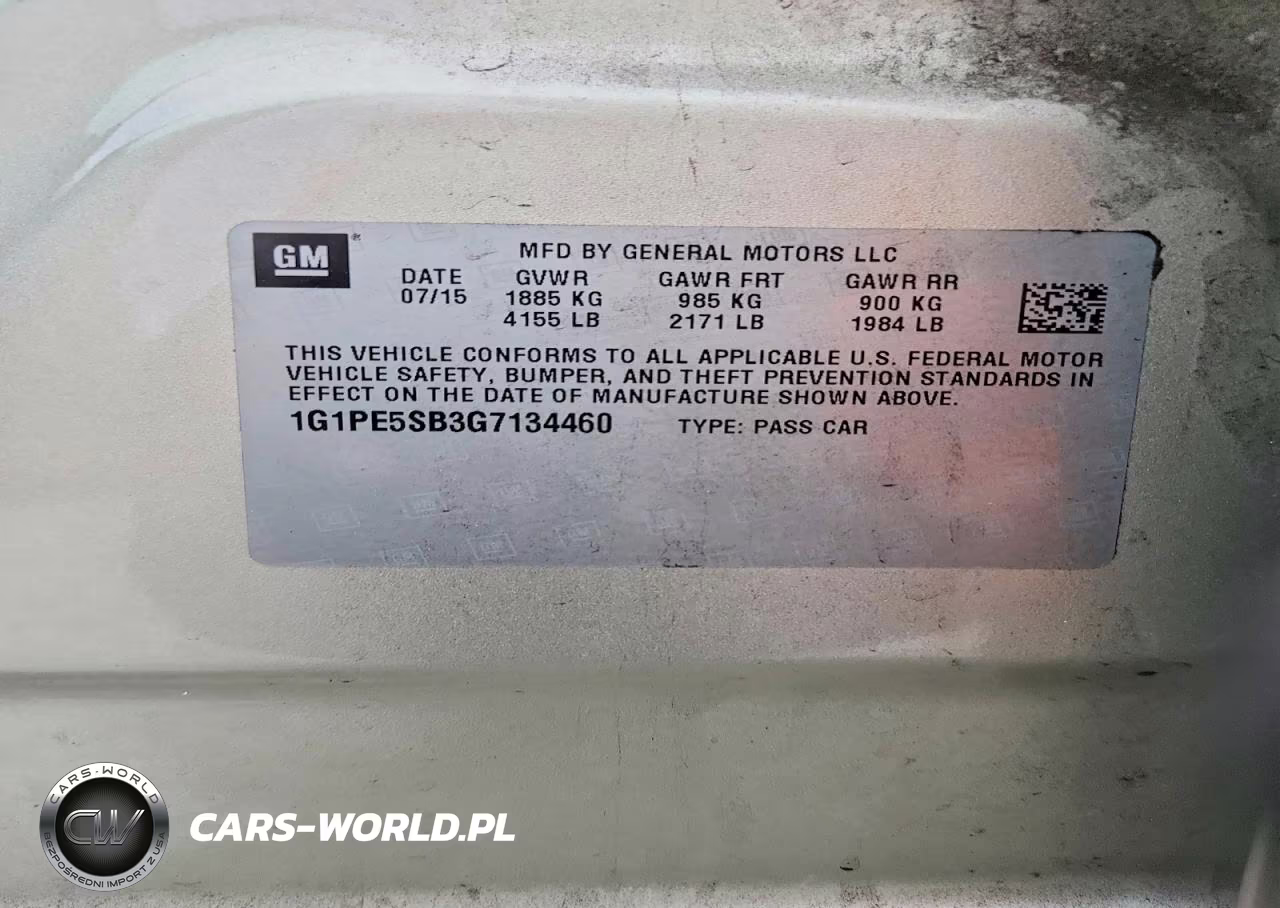 2016 Chevrolet Cruze Limited Lt VIN:1G1PE5SB3G7134460 - 12