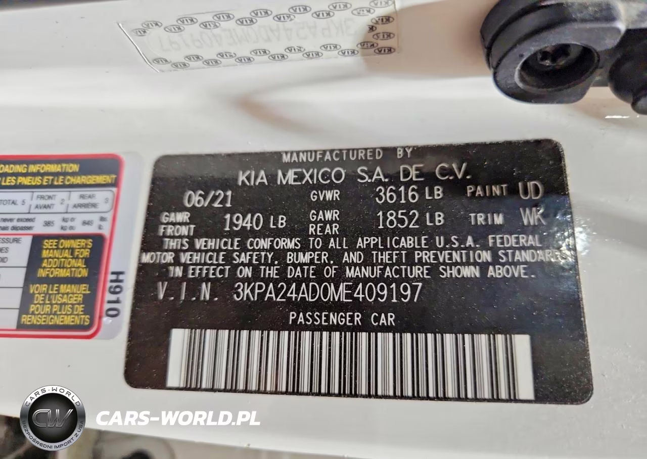 2021 Kia Rio Lx VIN:3KPA24AD0ME409197 - 12