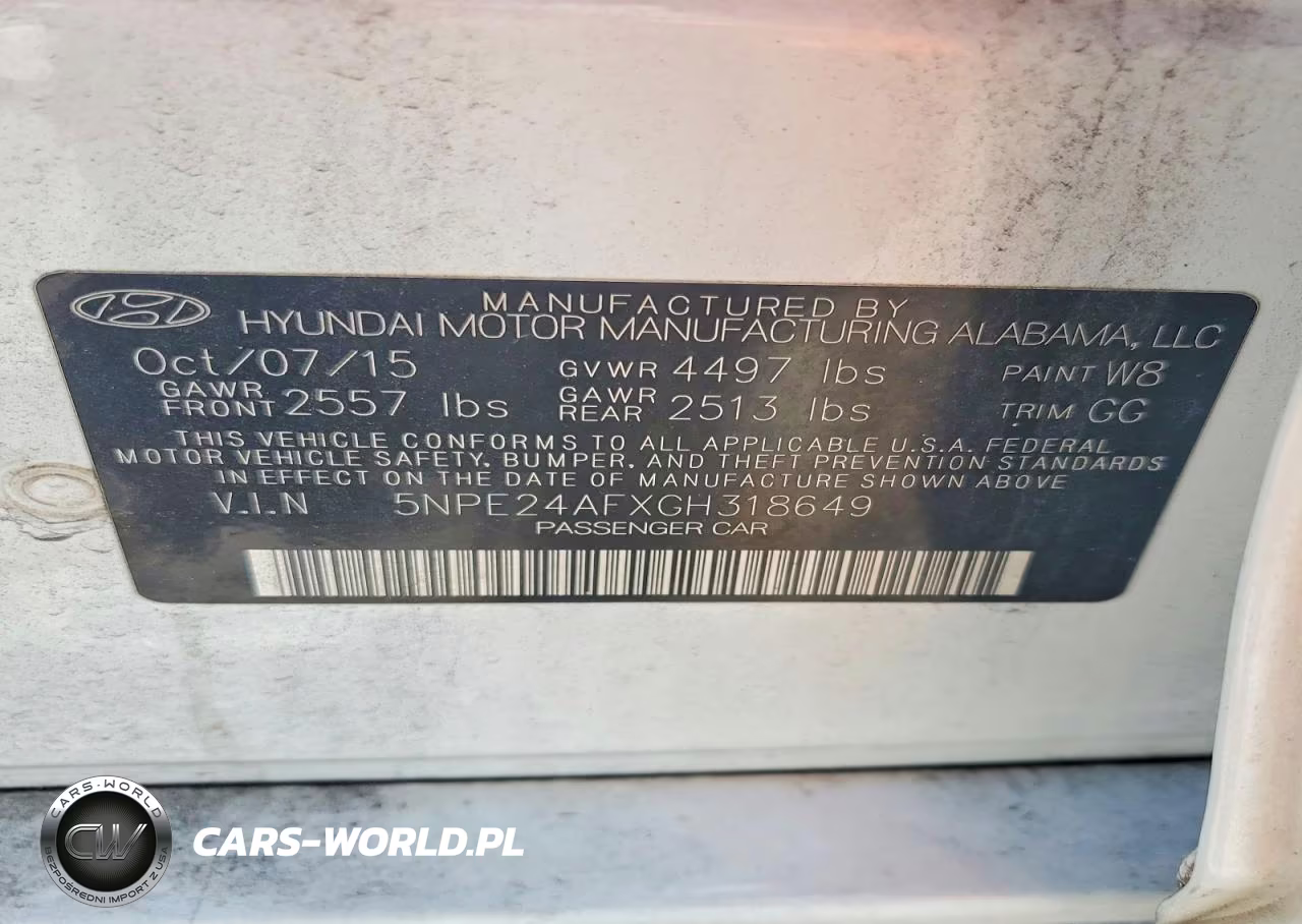 2016 Hyundai Sonata Se VIN:5NPE24AFXGH318649 - 12
