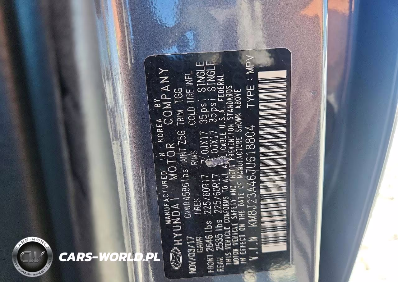 2018 Hyundai Tucson Se VIN:KM8J23A46JU618804 - 13
