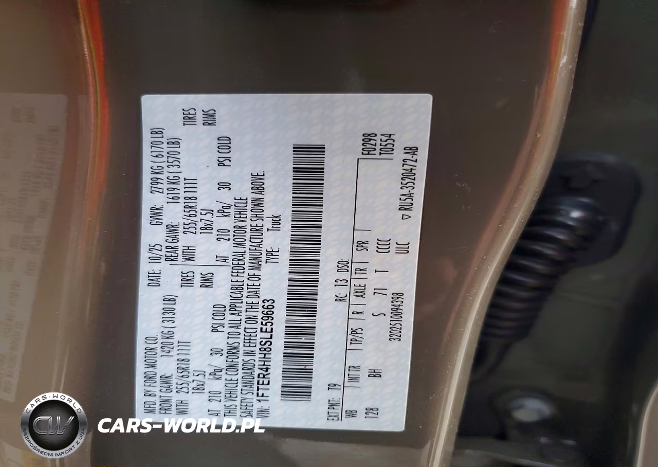 2025 Ford Ranger Xlt VIN:1FTER4HH8SLE59663 - 13