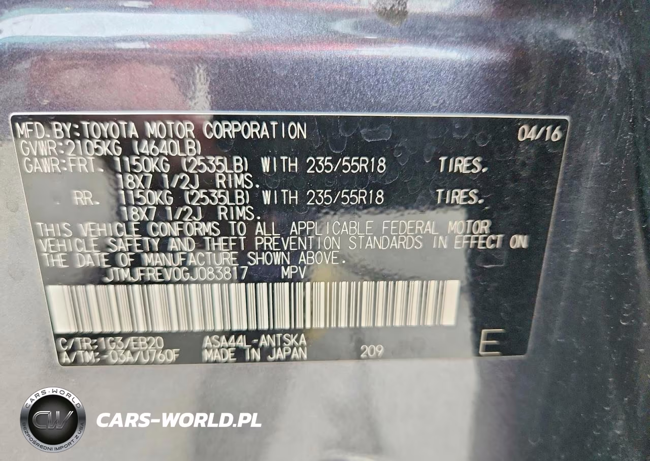 2016 Toyota Rav4 Se VIN:JTMJFREV0GJ083817 - 14