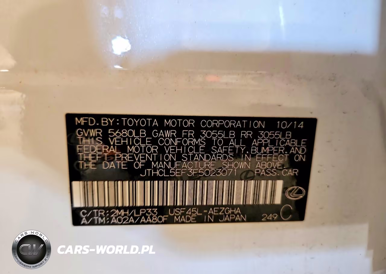 2015 Lexus Ls 460 VIN:JTHCL5EF3F5023071 - 12