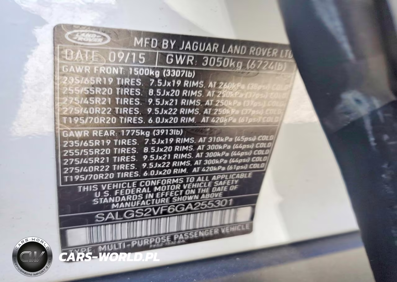 2016 Land Rover Range Rover Hse VIN:SALGS2VF6GA255301 - 13