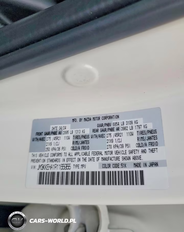 2024 Mazda Cx-90 Premium Plus VIN:JM3KKEHA1R1165955 - 13