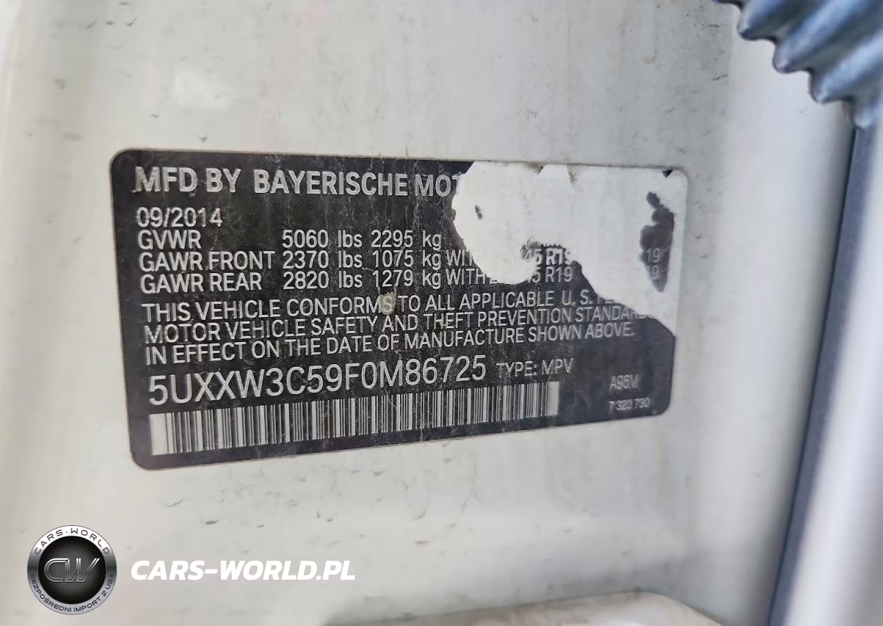 2015 BMW X4 xDrive28I VIN:5UXXW3C59F0M86725 - 13