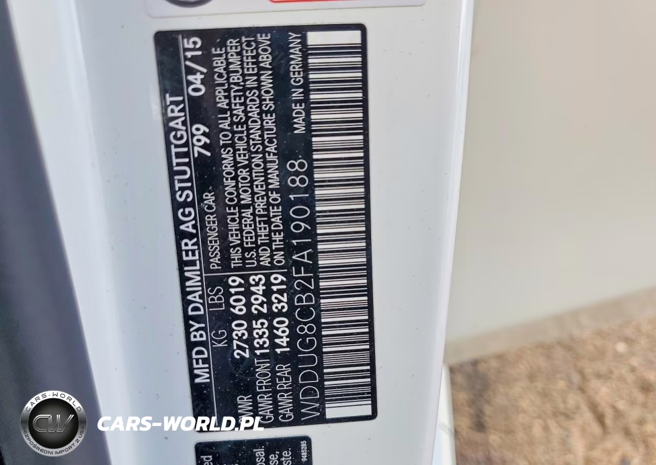 2015 Mercedes-Benz S 550 VIN:WDDUG8CB2FA190188 - 13