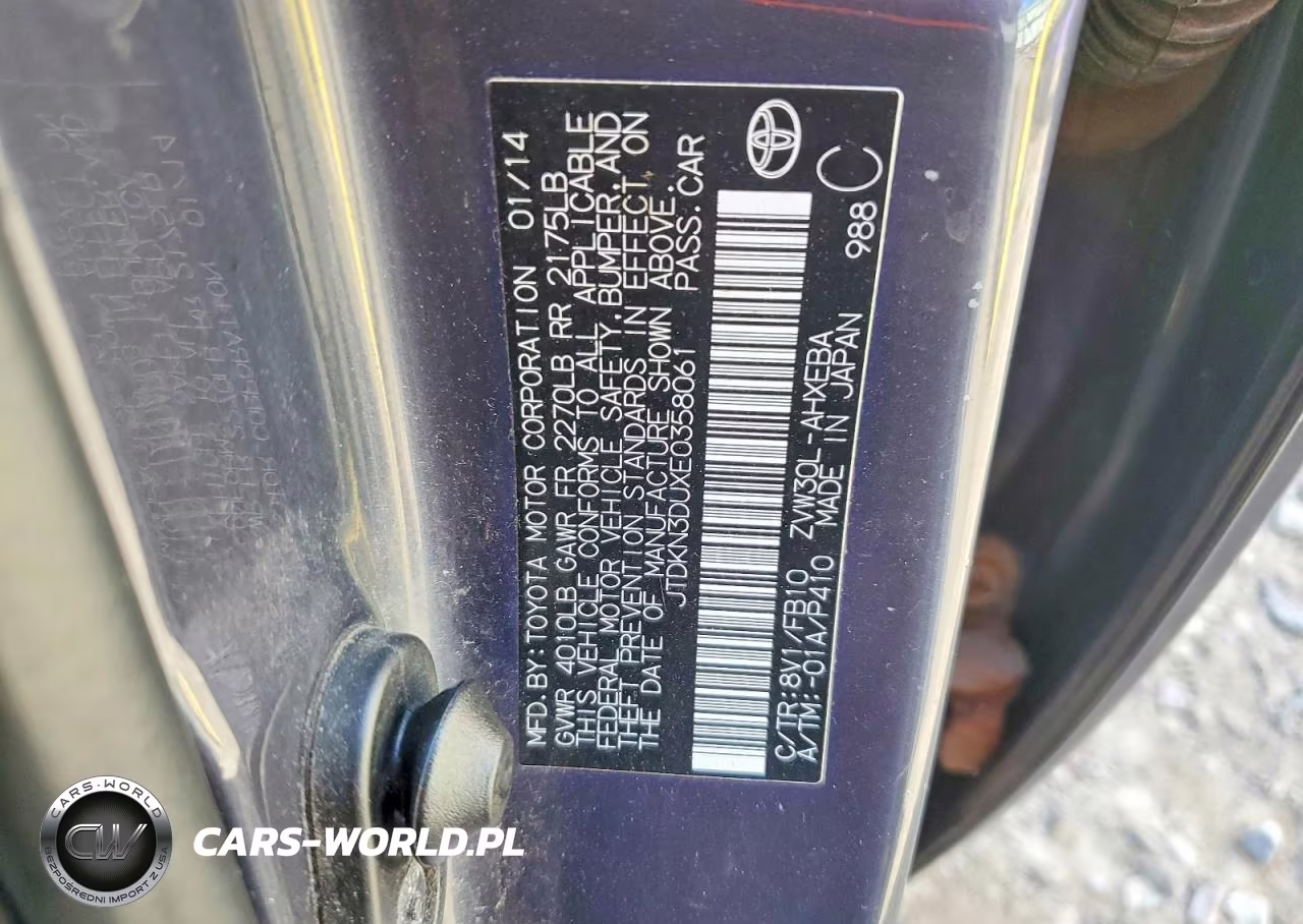 2014 Toyota Prius Three VIN:JTDKN3DUXE0358061 - 12