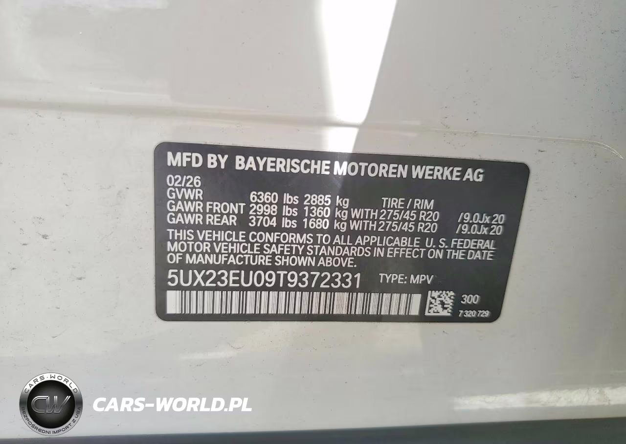 2026 BMW X5 xDrive40I VIN:5UX23EU09T9372331 - 13