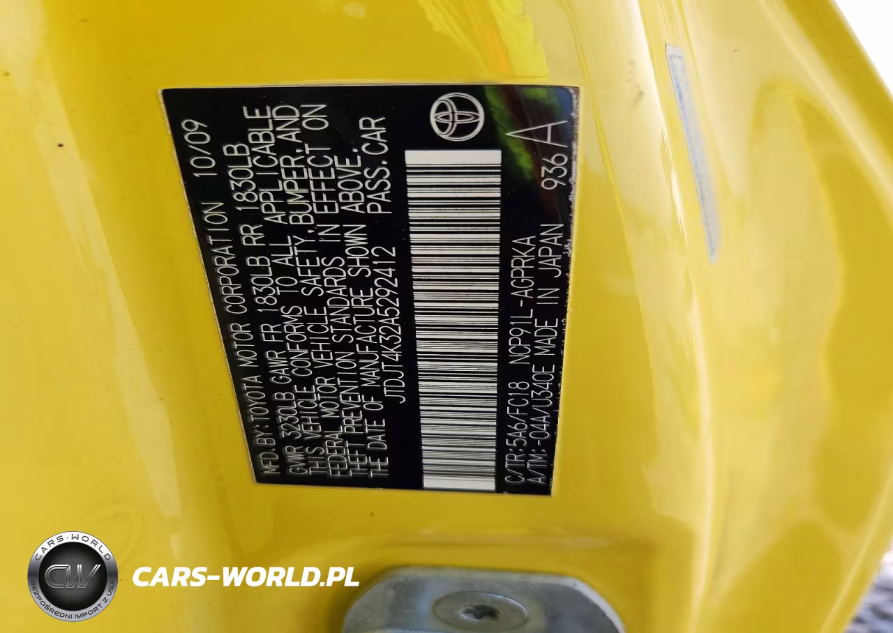 2010 Toyota Yaris Base VIN:JTDJT4K32A5292412 - 13
