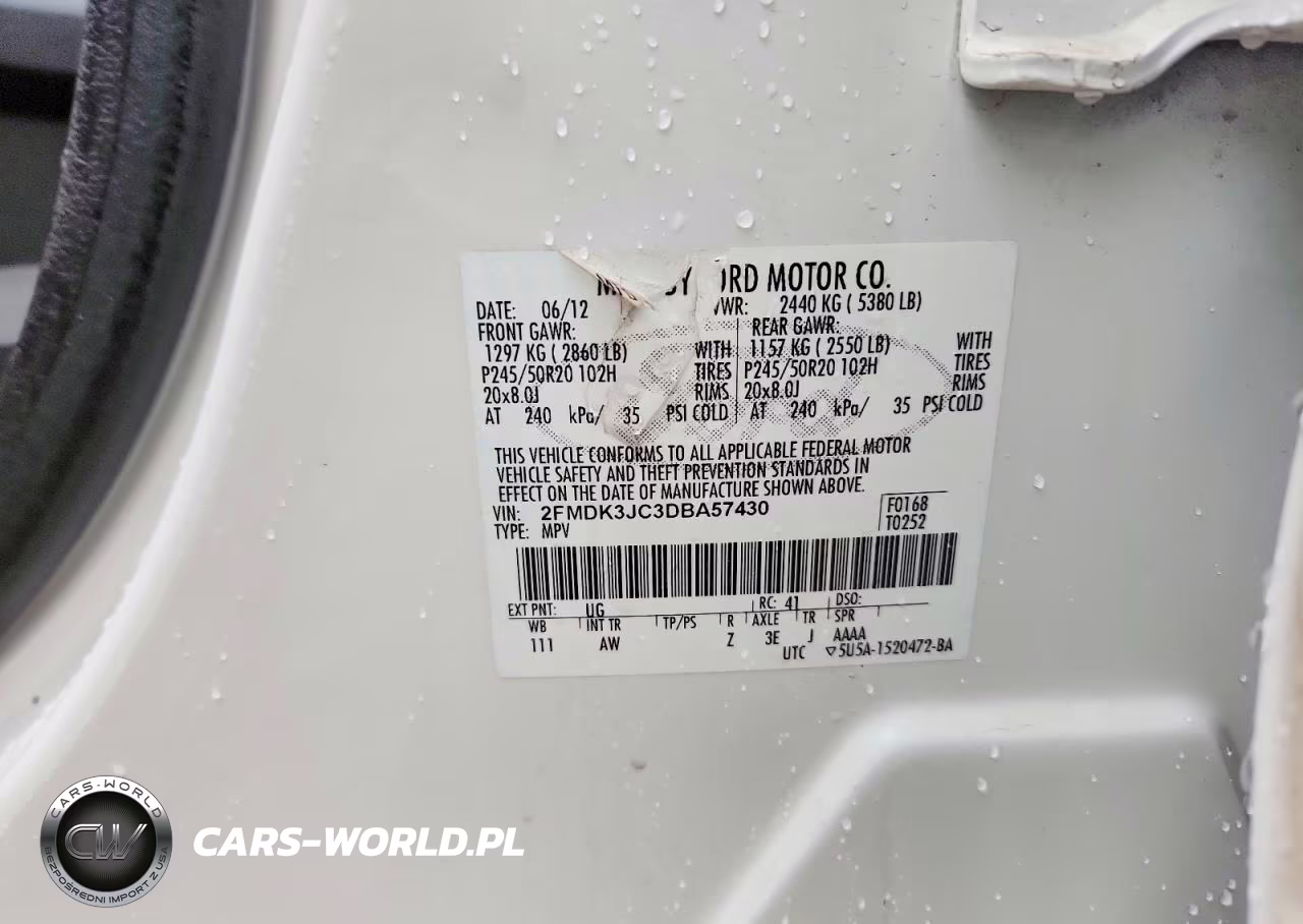 2013 Ford Edge Sel VIN:2FMDK3JC3DBA57430 - 12