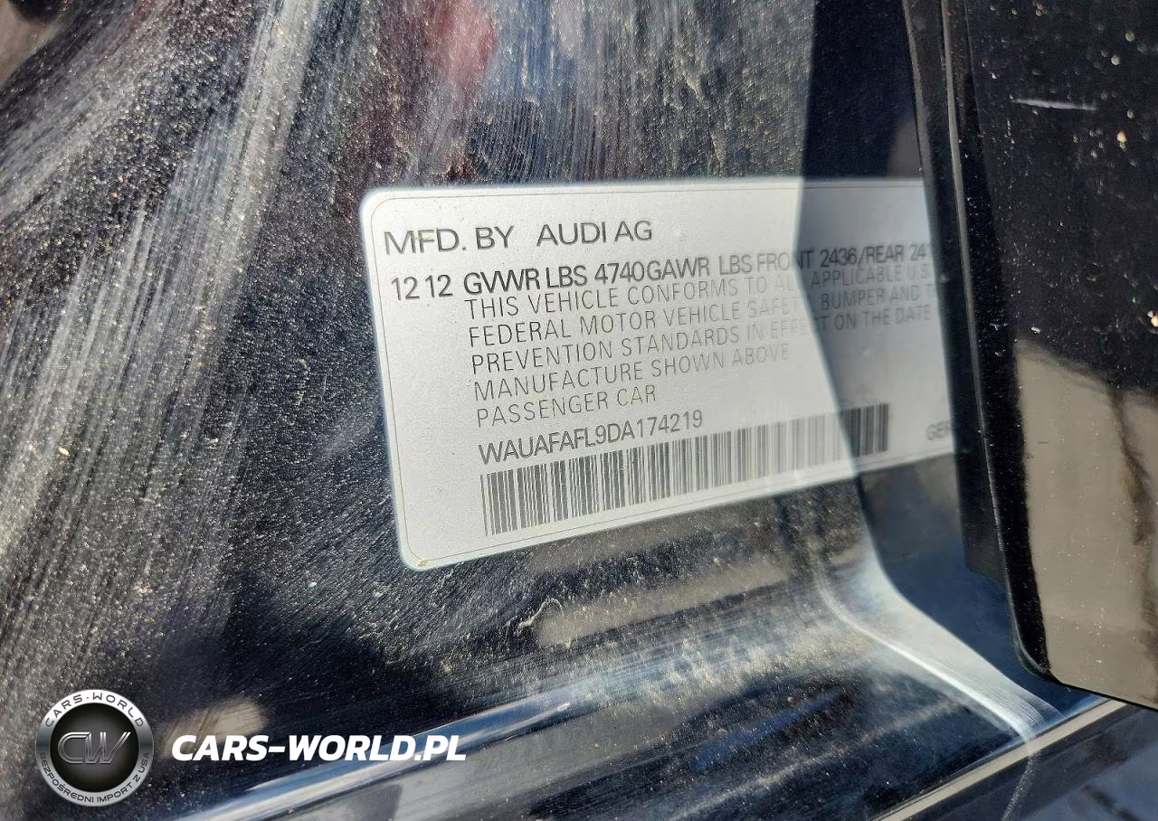 2013 Audi A4 Premium VIN:WAUAFAFL9DA174219 - 13