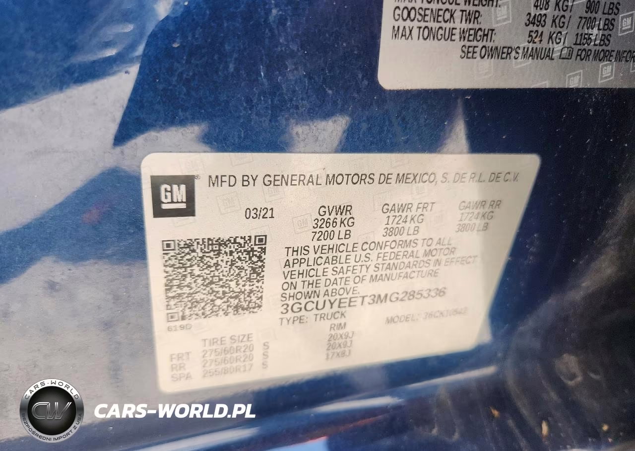2021 Chevrolet Silverado K1500 Rst VIN:3GCUYEET3MG285336 - 12
