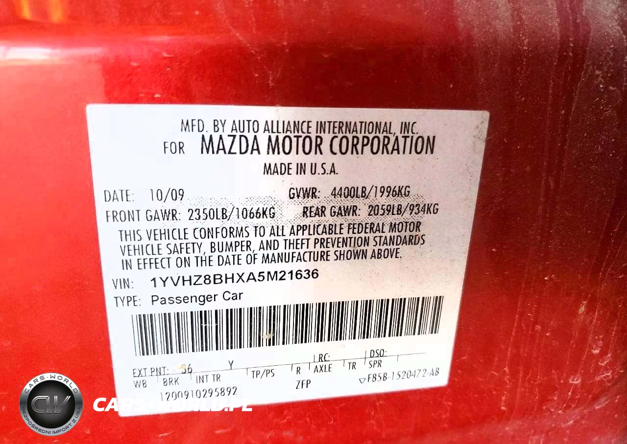 2010 Mazda 6 I VIN:1YVHZ8BHXA5M21636 - 12