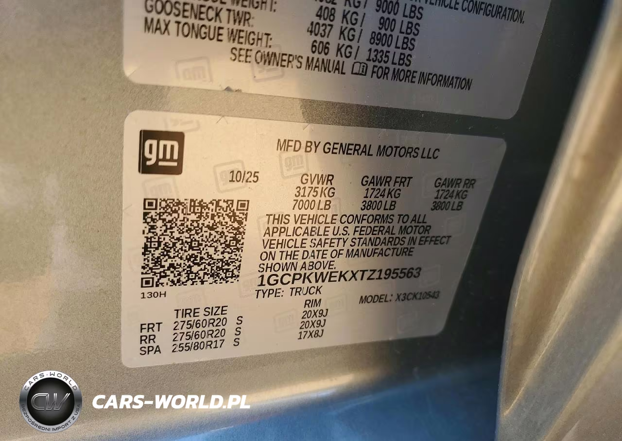 2026 Chevrolet Silverado K1500 Rst Select VIN:1GCPKWEKXTZ195563 - 12