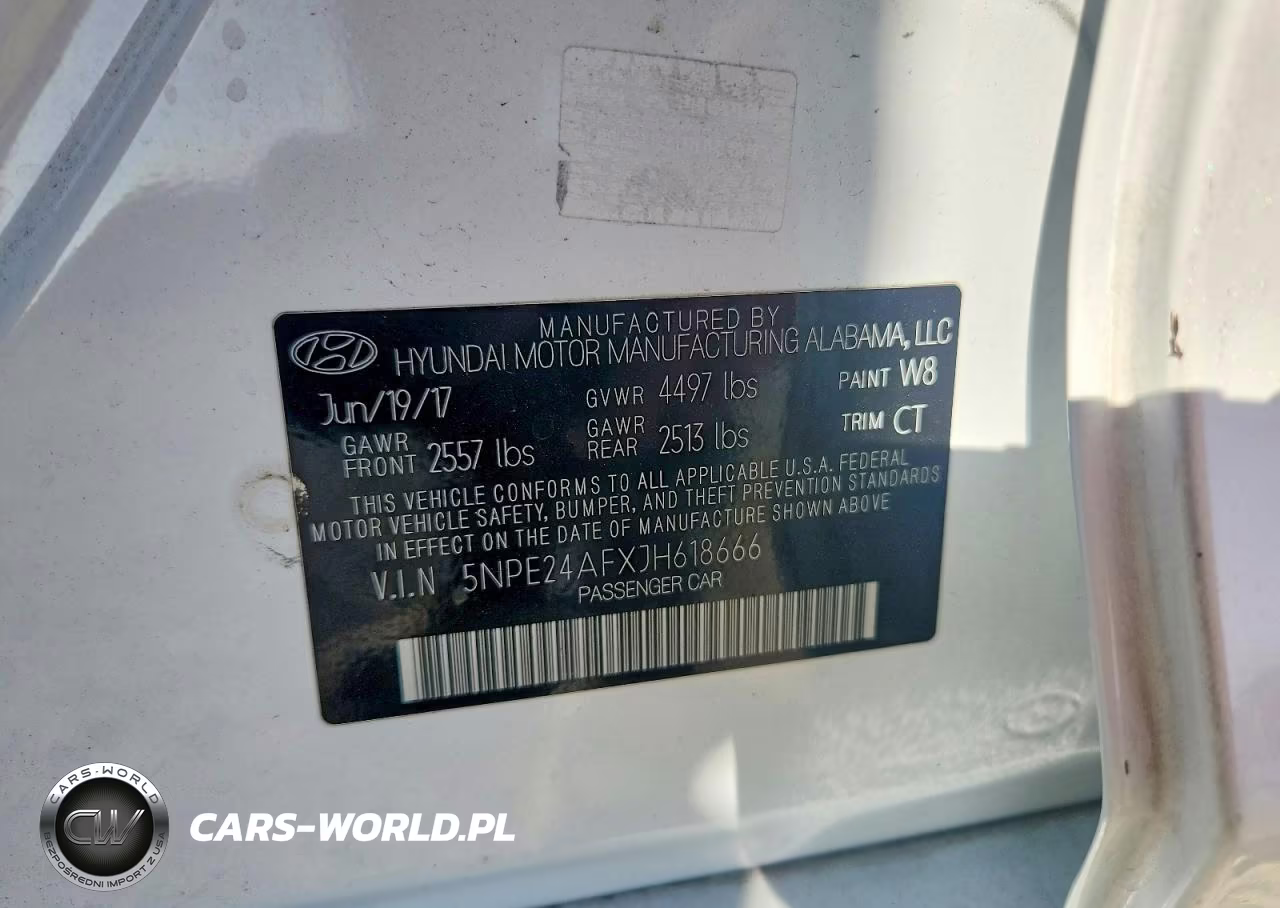 2018 Hyundai Sonata Se VIN:5NPE24AFXJH618666 - 13