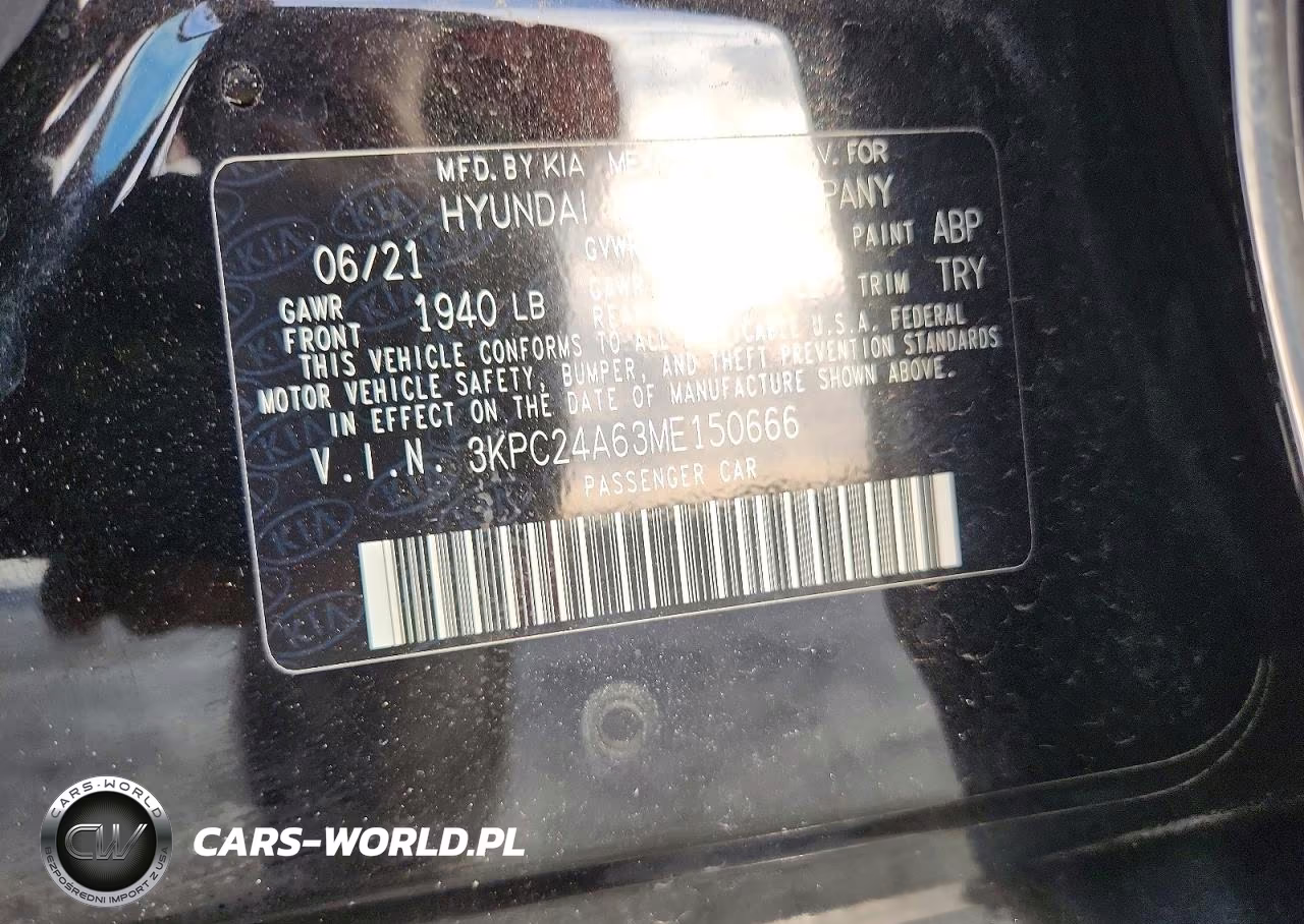 2021 Hyundai Accent Se VIN:3KPC24A63ME150666 - 13
