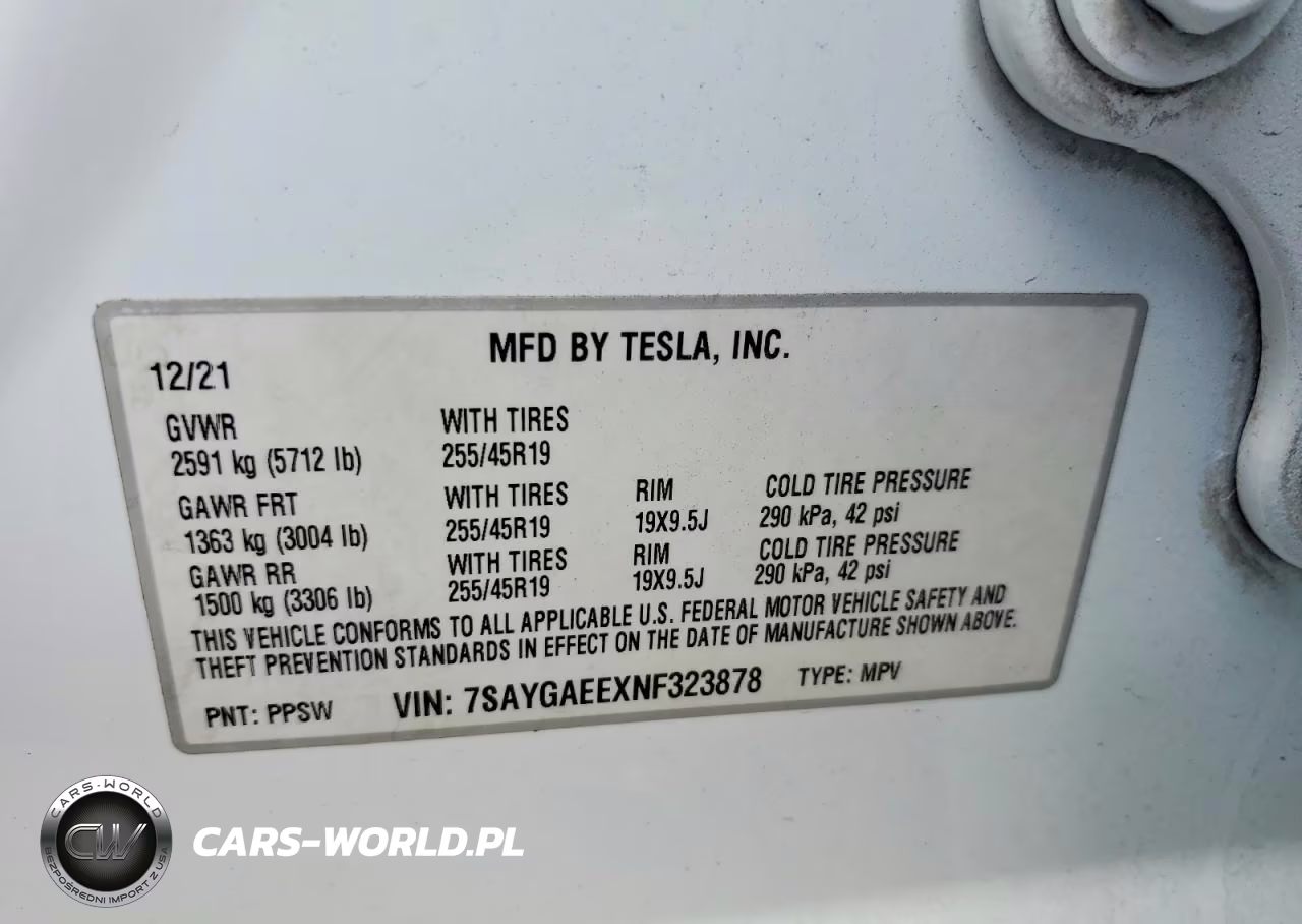 2022 Tesla Model Y VIN:7SAYGAEEXNF323878 - 12