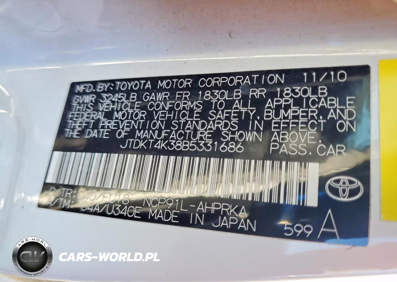 2011 Toyota Yaris Base VIN:JTDKT4K38B5331686 - 13