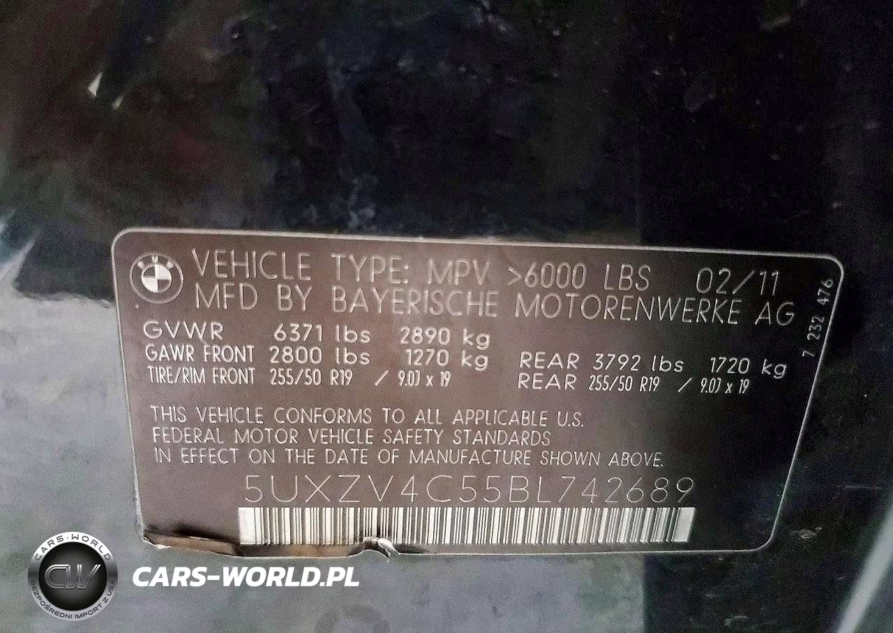 2011 BMW X5 xDrive35I VIN:5UXZV4C55BL742689 - 13