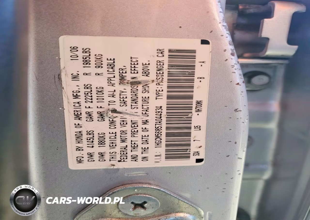 2007 Honda Accord Ex VIN:1HGCM56857A044934 - 12