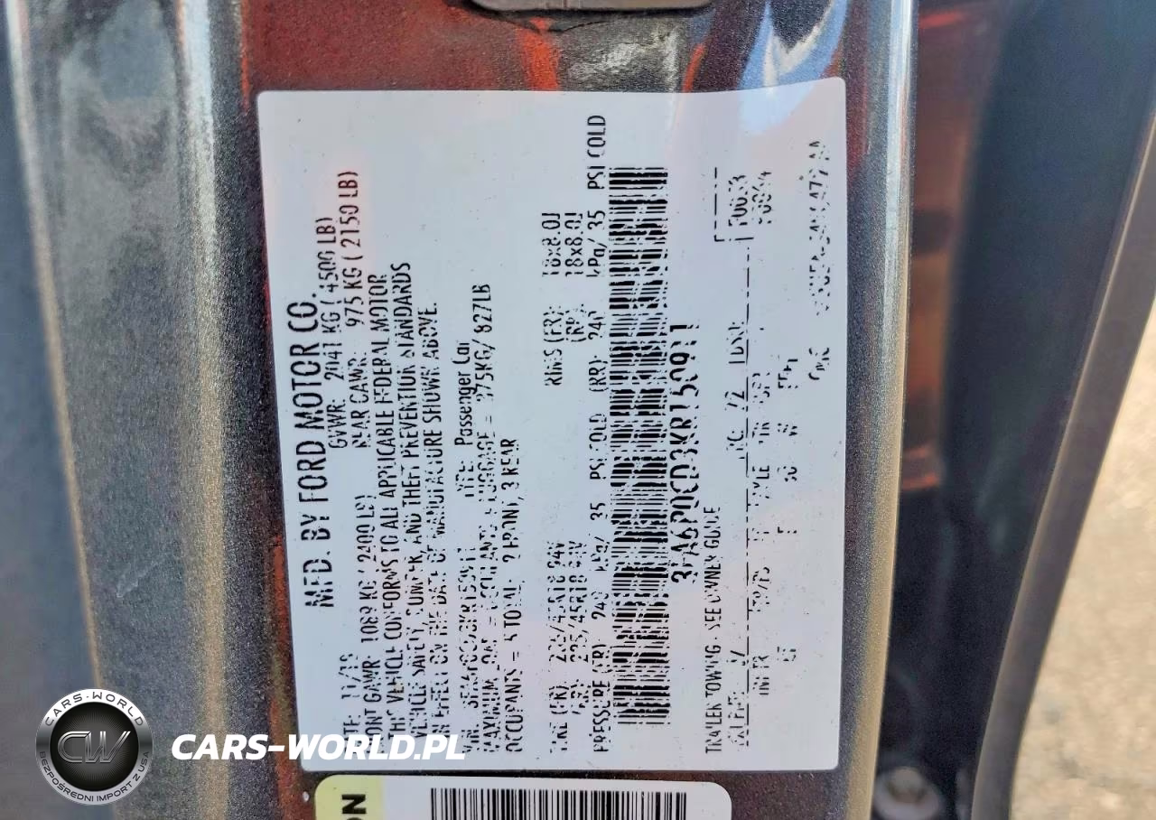 2019 Ford Fusion Sel VIN:3FA6P0CD3KR150911 - 12