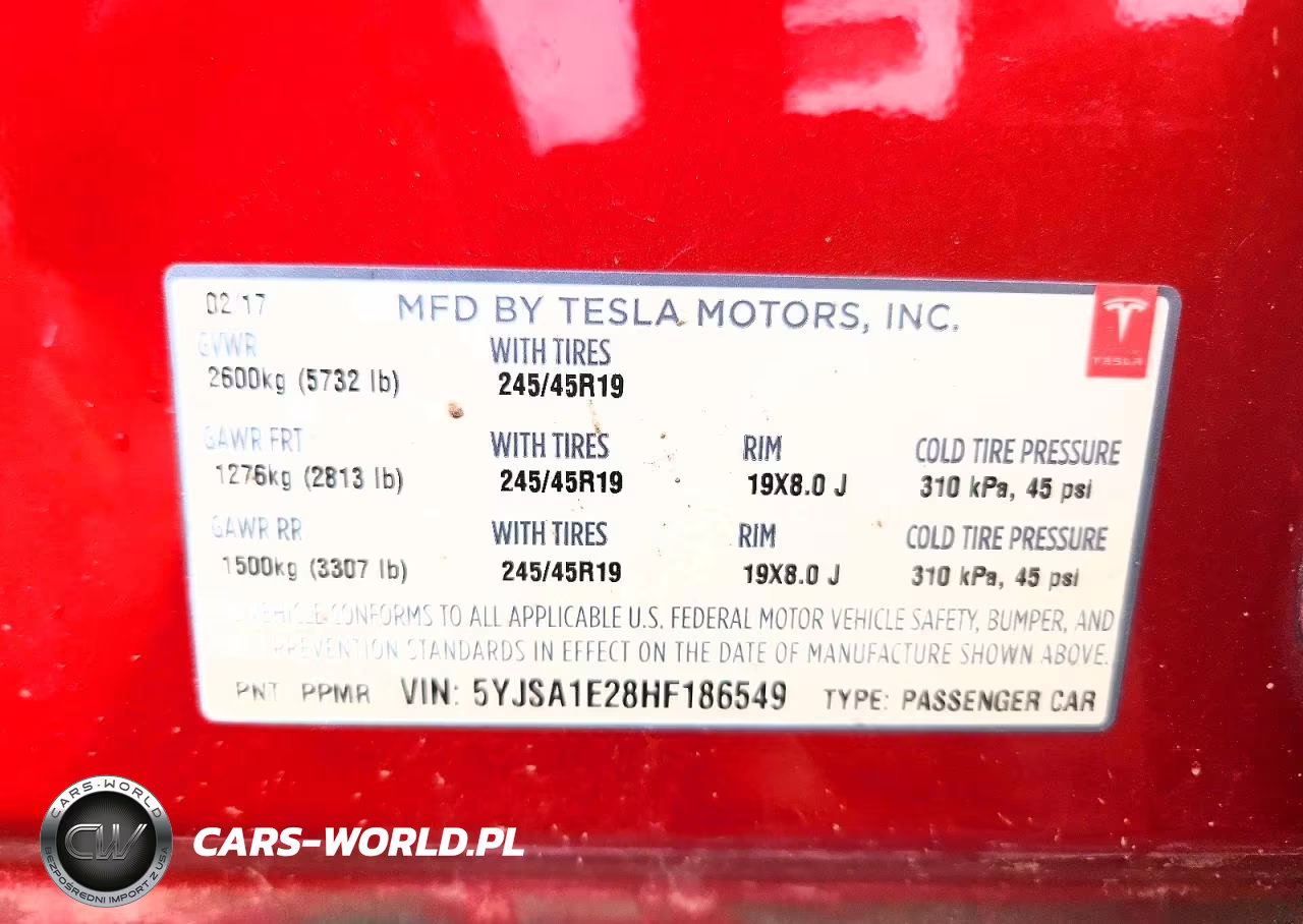 2017 Tesla Model S VIN:5YJSA1E28HF186549 - 13
