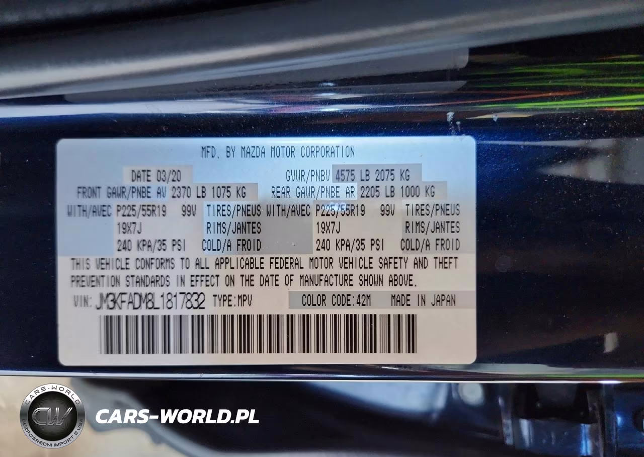 2020 Mazda Cx-5 Grand Touring VIN:JM3KFADM8L1817832 - 13