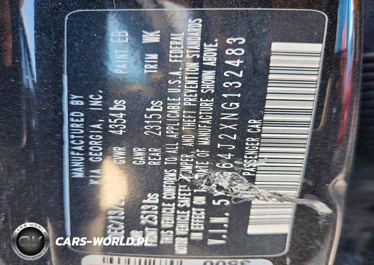 2022 Kia K5 Gt Line VIN:5XXG64J2XNG132483 - 12