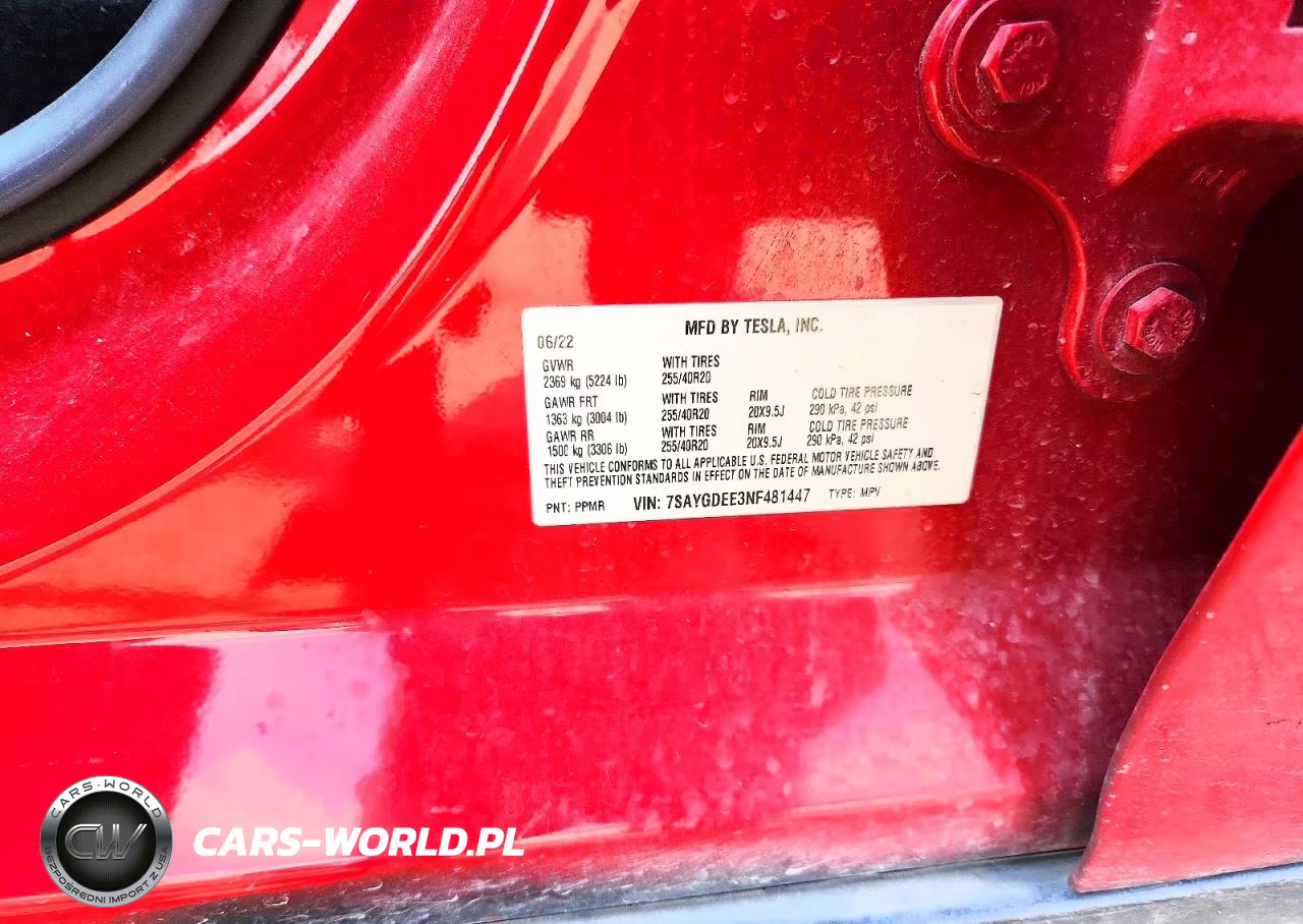 2022 Tesla Model Y VIN:7SAYGDEE3NF481447 - 13