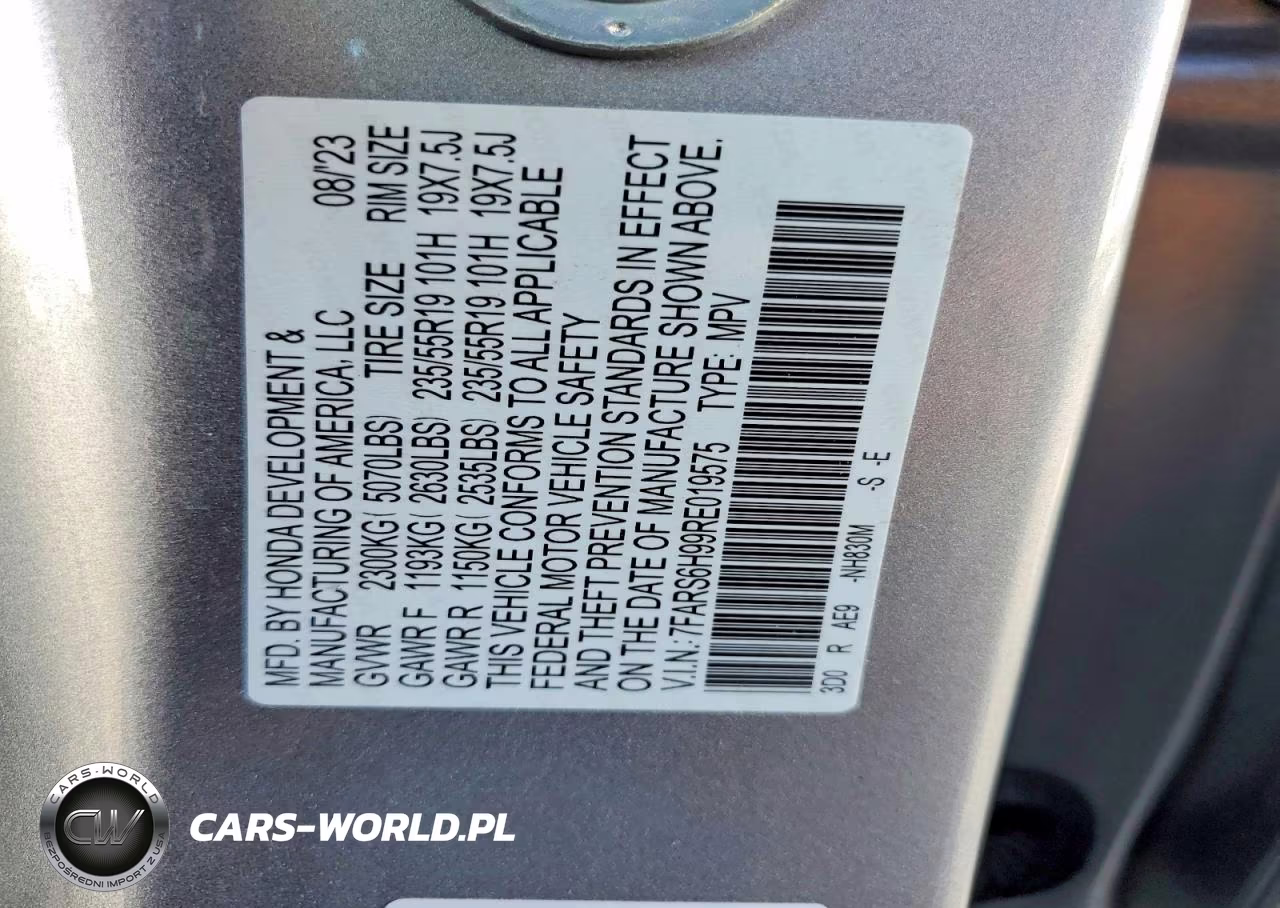 2024 Honda Cr-V Sport Touring VIN:7FARS6H99RE019575 - 13