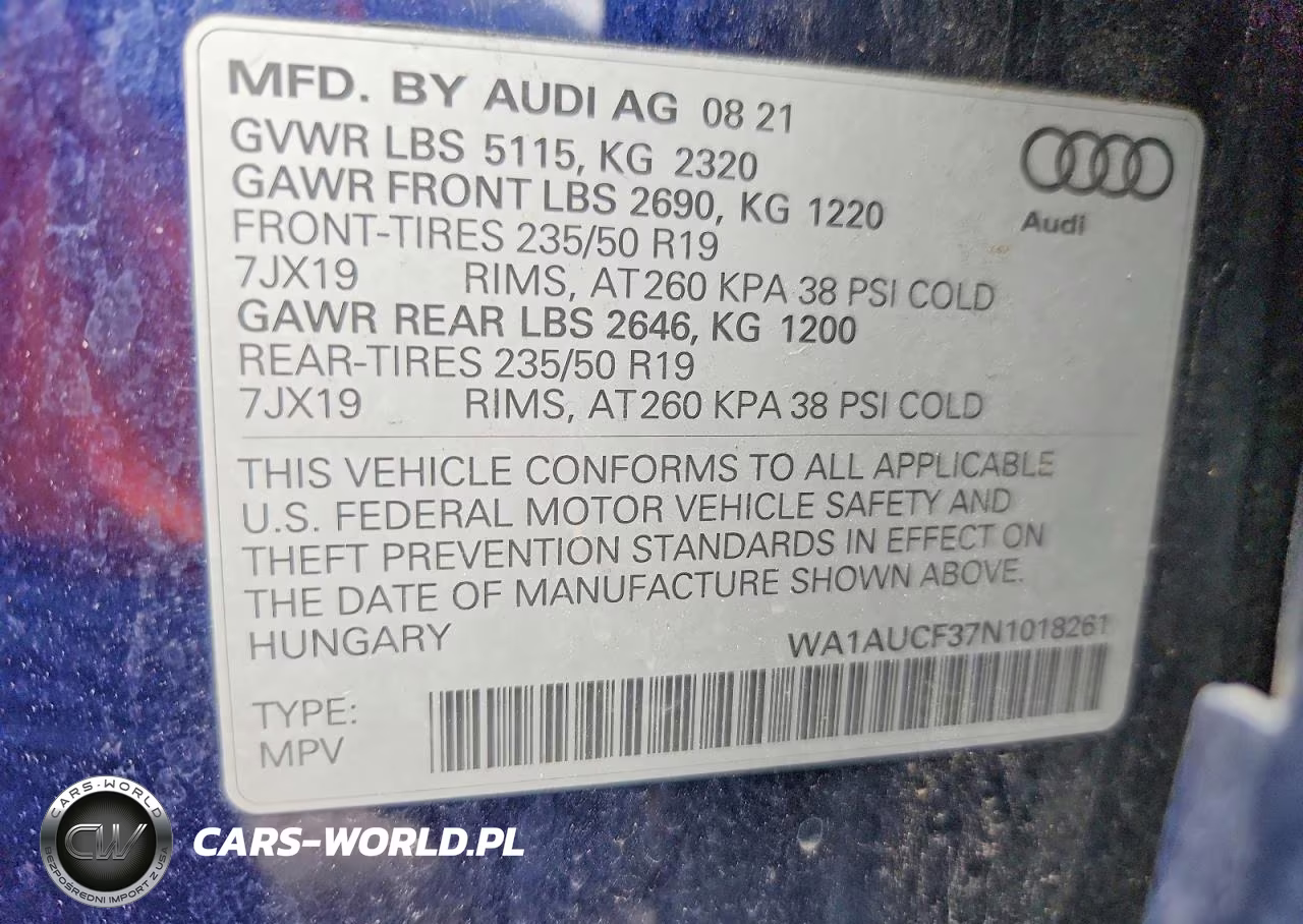 2022 Audi Q3 Premium 40 VIN:WA1AUCF37N1018261 - 14