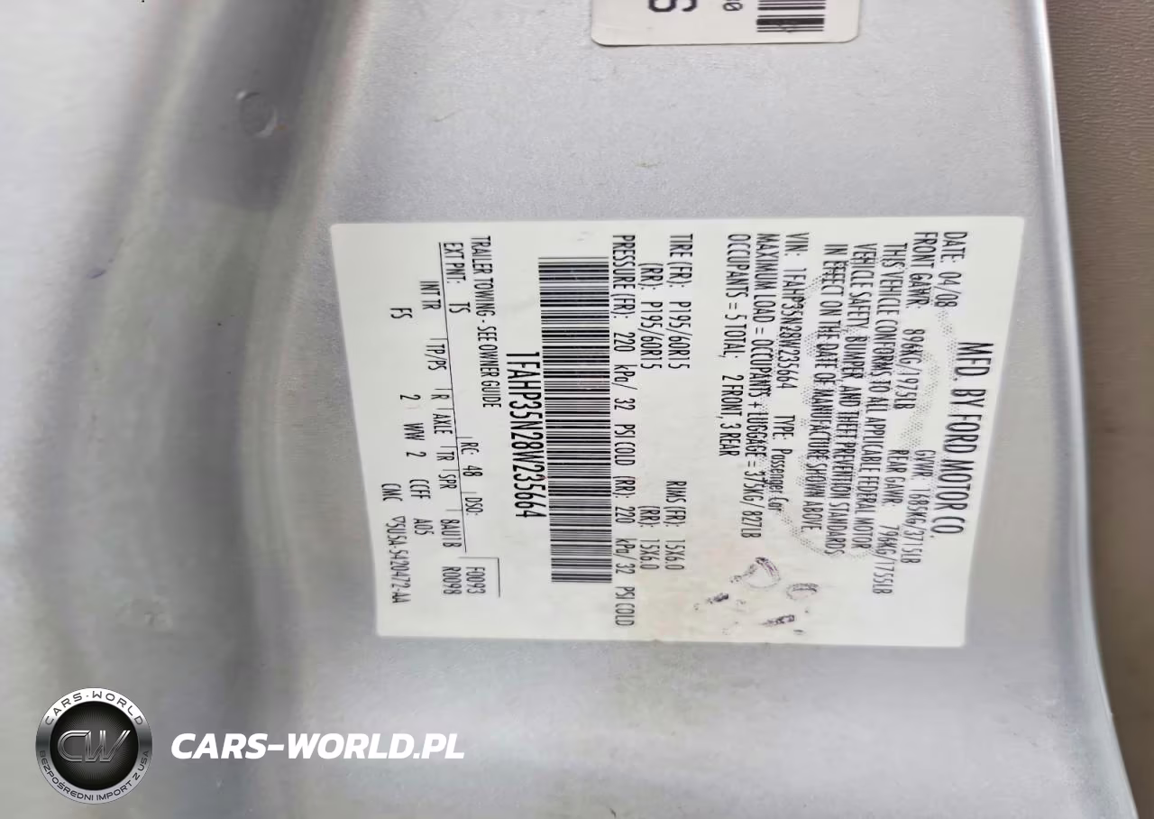 2008 Ford Focus Se VIN:1FAHP35N28W235664 - 12