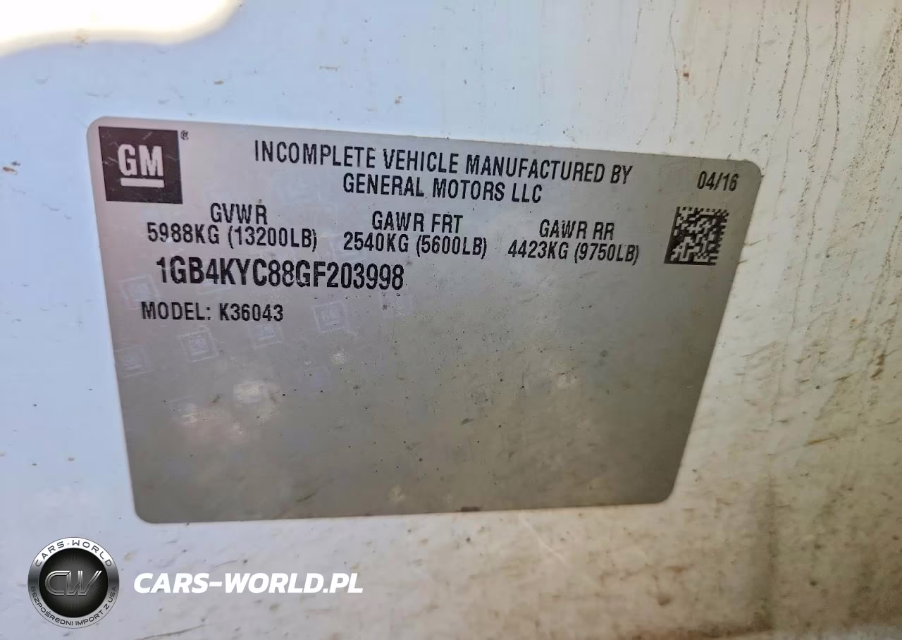 2016 Chevrolet Silverado K3500 VIN:1GB4KYC88GF203998 - 12