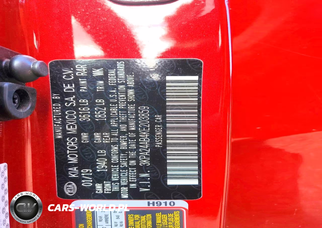 2019 Kia Rio S VIN:3KPA24AB4KE203859 - 13