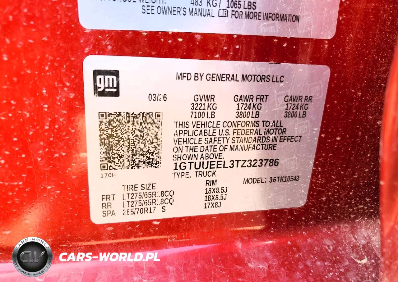 2026 GMC Sierra K1500 At4 VIN:1GTUUEEL3TZ323786 - 12