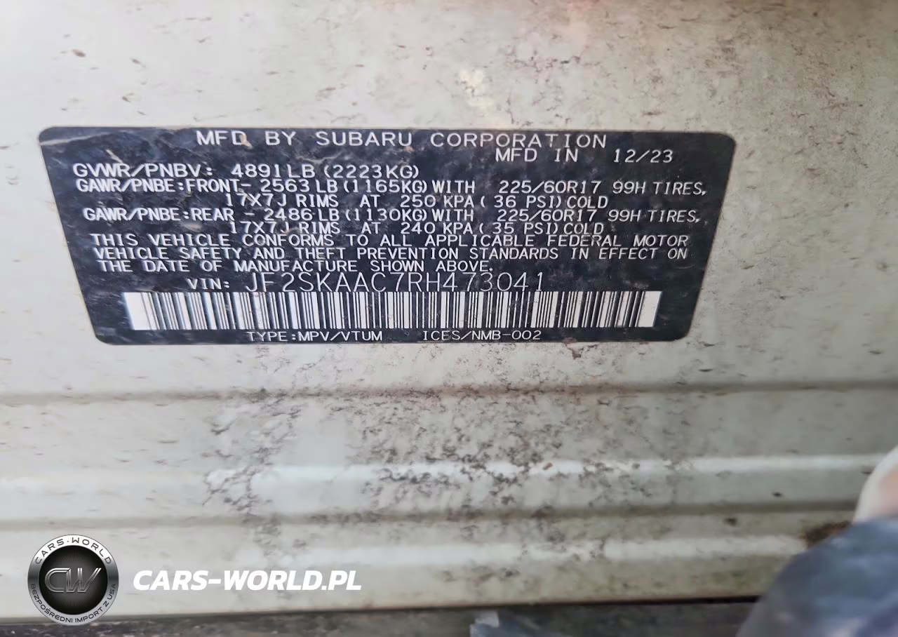 2024 Subaru Forester VIN:JF2SKAAC7RH473041 - 13