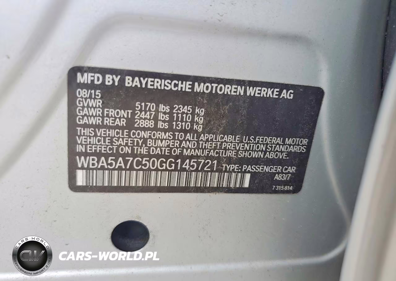 2016 BMW 528 Xi VIN:WBA5A7C50GG145721 - 12
