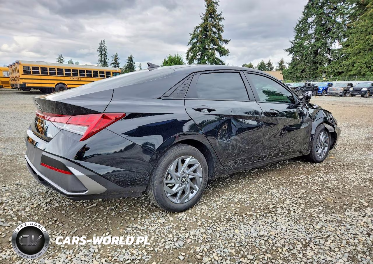 2025 Hyundai Elantra Hybrid Blue VIN:KMHLM4DJ9SU160624 - 3